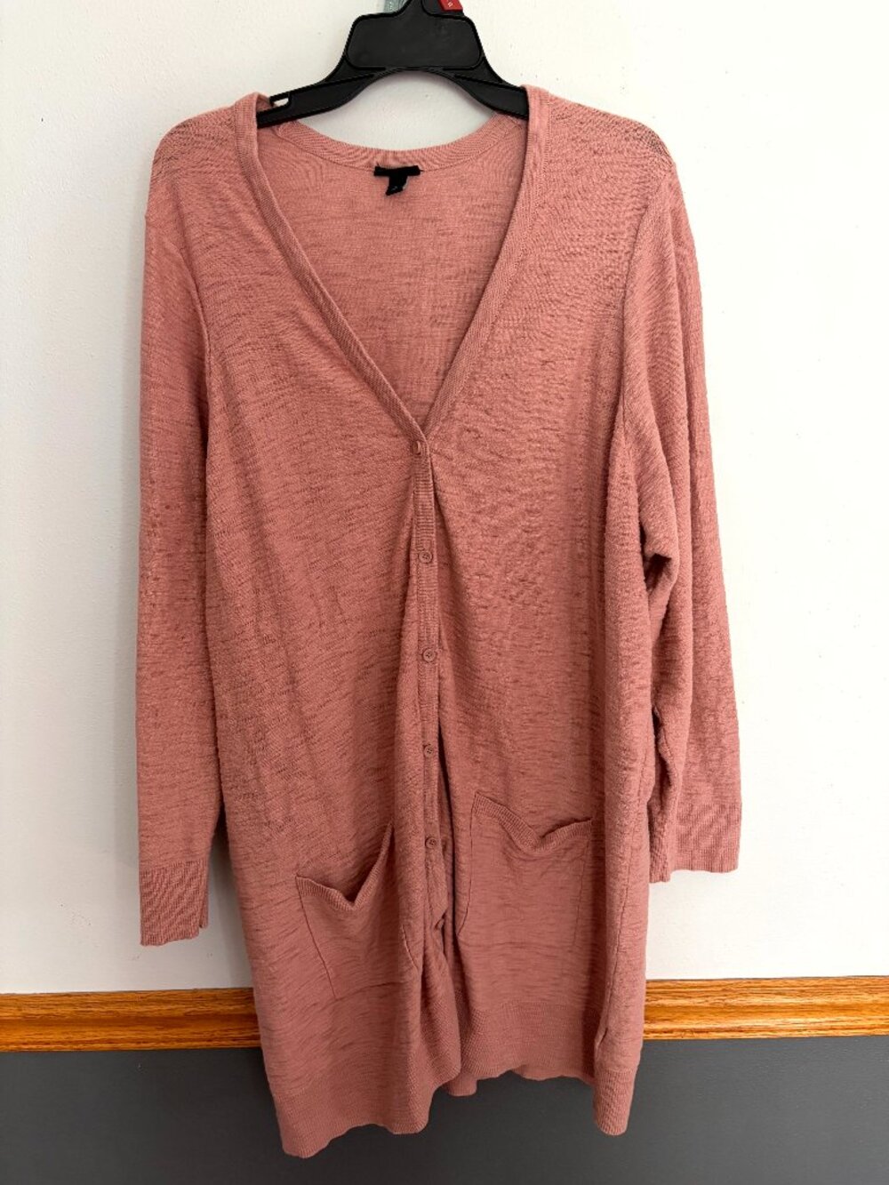 Torrid Women's Cardigan Long Length Lightweight Pink Size 5 5X